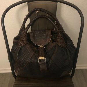 Fendi brown spy bag